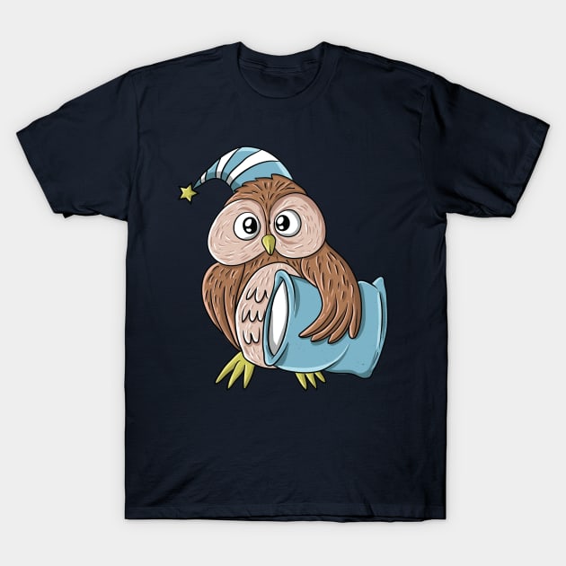 Funny Owl Festival Of Sleep Sleeping Gift for Men Women Kids T-Shirt by Freid